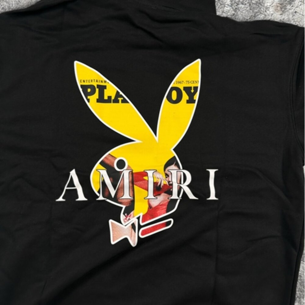 AMIRI Playboy Bunny Cover Hoodie Mens Size Large